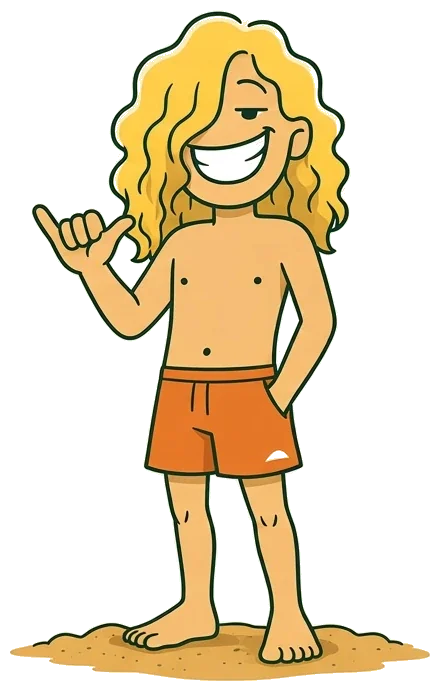 Drilly haciendo el shaka